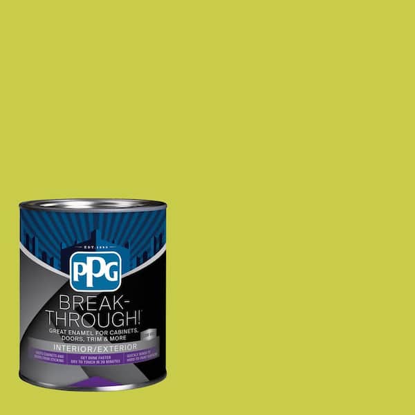 Break-Through! 1 qt. PPG1217-7 Slap Happy Satin Door, Trim & Cabinet Paint