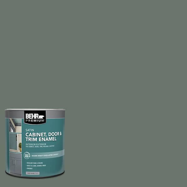 BEHR PREMIUM 1 qt. #PPU12-18 Heritage Park Satin Enamel Interior/Exterior Cabinet, Door & Trim Paint