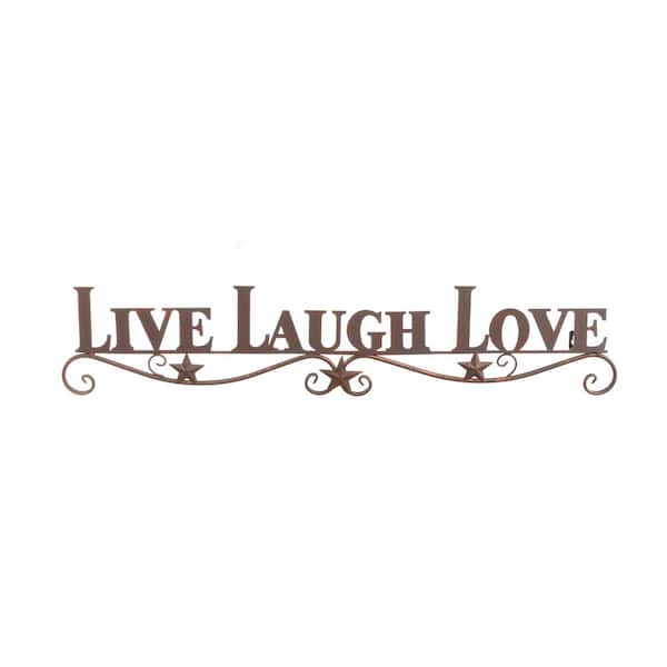 BYRON ANTHONY HOME Live Laugh Love Wall Decor metal