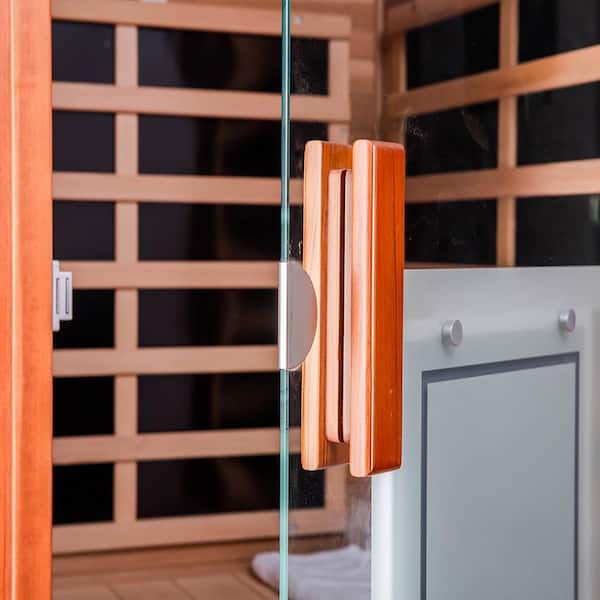 1-Person Far Infrared Sauna with 8 Carbon Crystal Heaters, Bluetooth  Speakers, LED Display, and Button Control SF-W632-S015 - The Home Depot