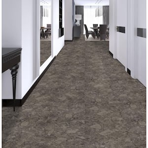 Nexus Emporador Mineral Speckle Marble 12 in. W x 12 in. L Adhesive Vinyl Floor Tile Flooring- (20 Tiles/20 sq. ft.)