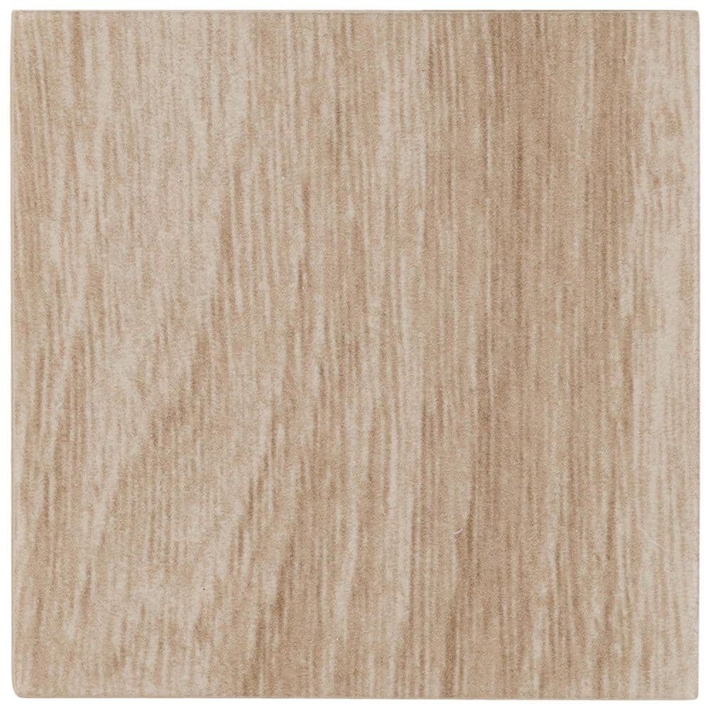 Casablanca Oak Beige 3.39 in. x 0.39 in. Square Matte Porcelain Floor and Wall Tile Sample price history on PriceWatchPro