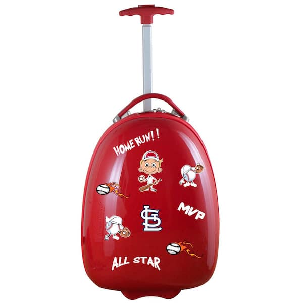 Denco MLB St Louis Cardinals Red 18 in. Kids Pod Luggage