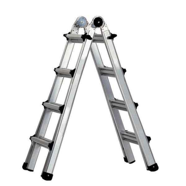 Cosco 17 ft. Aluminum World's Greatest Multi-Position Ladder with 300 lb. Load Capacity