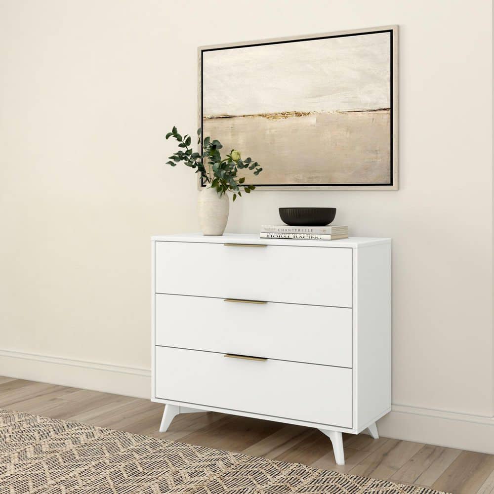 room essentials modern 3 drawer dresser Modern 3 Drawer Dresser White- Room Essentials Lucky Duck Dealz