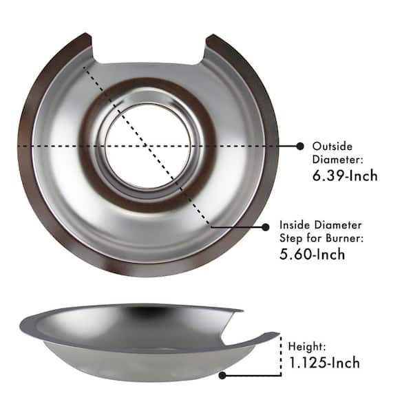 4 Pack Chrome Reflector Bowls Universal Drip Pan Jamaica