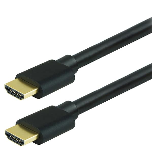 QualGear High Speed HDMI 2.0 Cable with Ethernet, 10 ft. QG-CBL-HD20-10FT -  The Home Depot