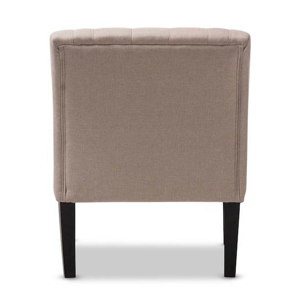 Baxton Studio Brittany Contemporary Beige Fabric Upholstered