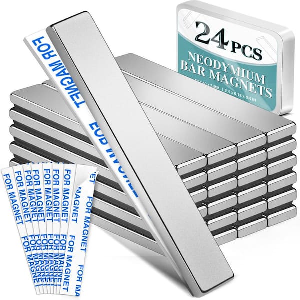 24-Pack Strong Neodymium Bar Magnets