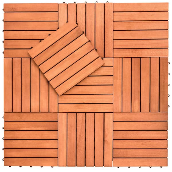 Helios Composite Deck Tiles (6 Slat) - Outdoor Flooring