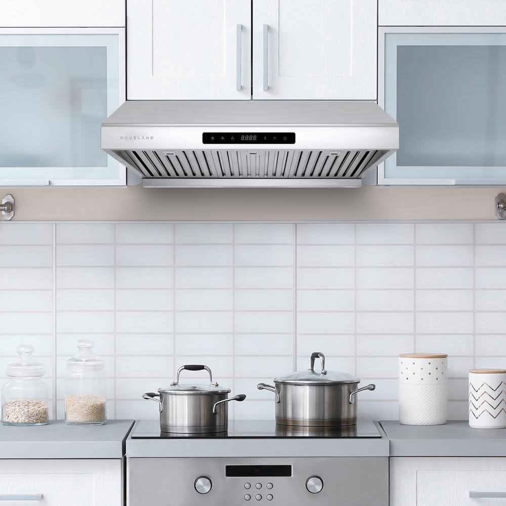 Hauslane 30" Stainless Steel Under Cabinet Range Hood with Baffle Filter