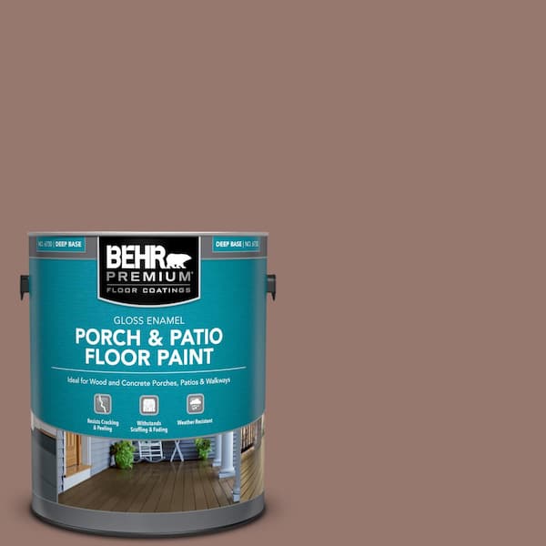 BEHR PREMIUM 1 gal. #N160-5 Chocolate Delight Gloss Enamel Interior/Exterior Porch and Patio Floor Paint