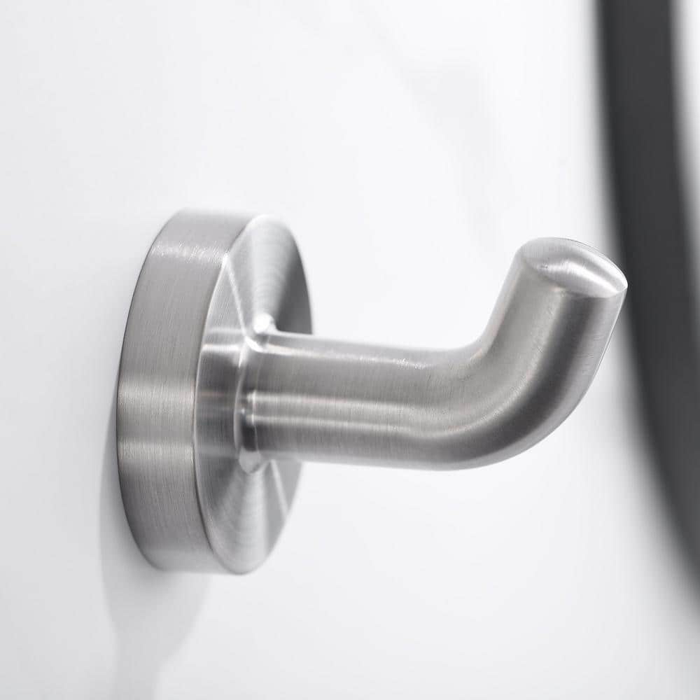 Brushed Nickel Wall Mounted Robe and Towel Hook