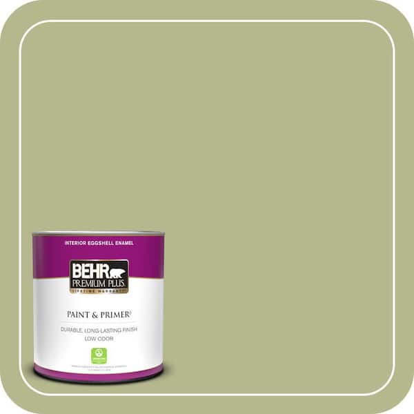 BEHR PREMIUM PLUS 1 qt. Home Decorators Collection #HDC-SP14-1 Secret Glade Eggshell Enamel Low Odor Interior Paint & Primer