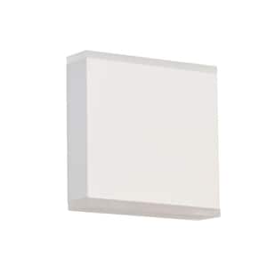 Emery 4.88 in. 2-Lights Matte White LED Wall Sconce