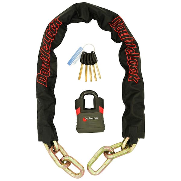 MAMMOTH Bundle, Ultra Duty Shielded Padlock with 3.5 ft. Hardened Steel Chain, 2-Piece Shackle, 8.8 lbs.