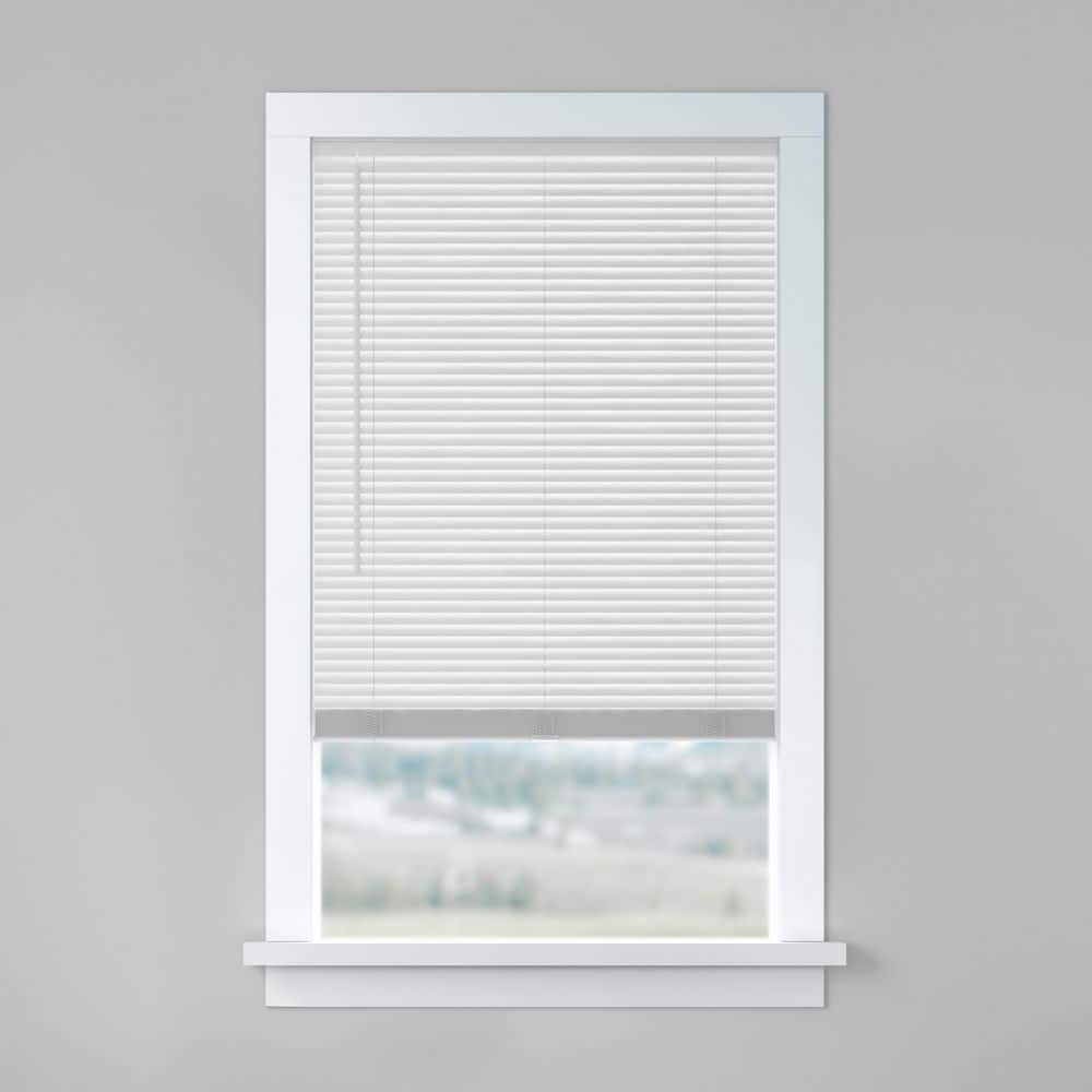 BASICS White Cordless Light Filtering Vinyl Blinds with 1 in. Slats-34 in. W x 64 in. L price history on PriceWatchPro