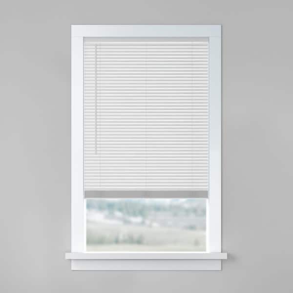 Levolor BASICS White Cordless Light Filtering Vinyl Blinds with 1 in. Slats-35 in. W x 72 in. L