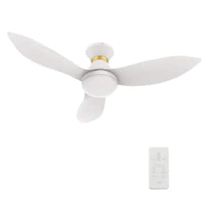 Daisy II 45 in. Integrated LED Indoor White Smart Ceiling Fan with Light and Remote, Works with Alexa and Google Home