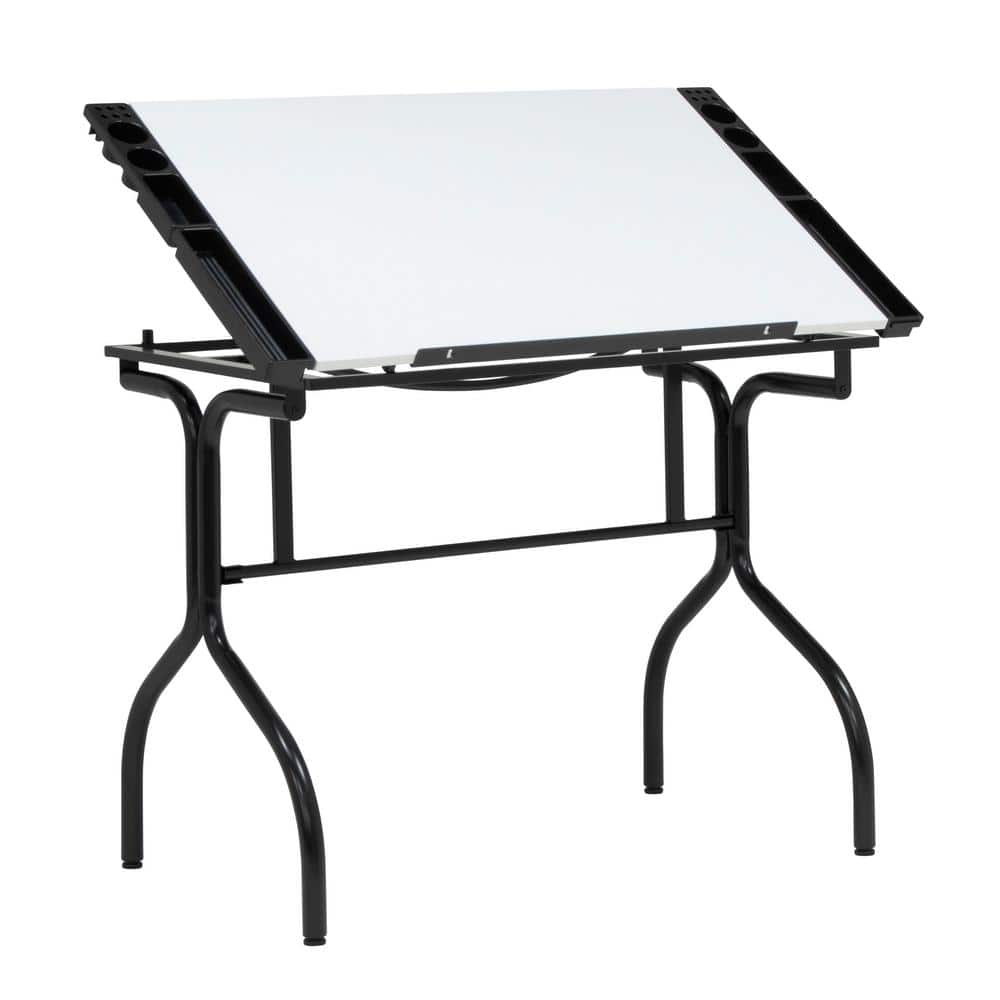Studio Designs Folding Craft Station in Black with White 13221
