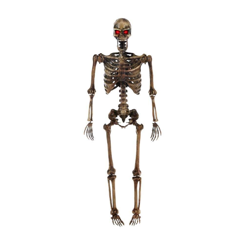 GLOW IN THE DARK HALLOWEEN HANGING SKELETONS MOVEABLE ARMS AND LEGS 16"LONG 