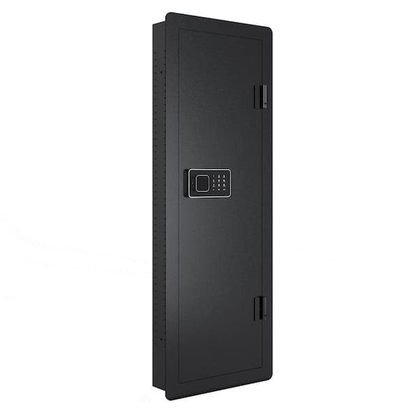 2.84 cu. ft Wall Mounted Fire and Water Resistant Safe, Removable Shelves, Theft Resistant Design, Black
