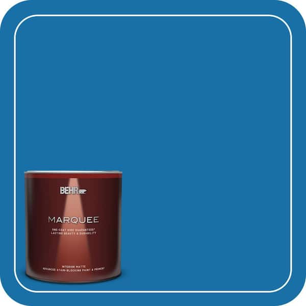 BEHR MARQUEE 1 qt. #560B-7 Cerulean Matte Interior Paint & Primer