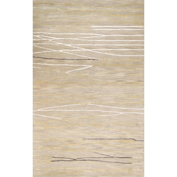 BASHIAN Greenwich Beige 6 ft. x 9 ft. (5 ft. 6 in. x 8 ft. 6 in.) Abstract Contemporary Area Rug