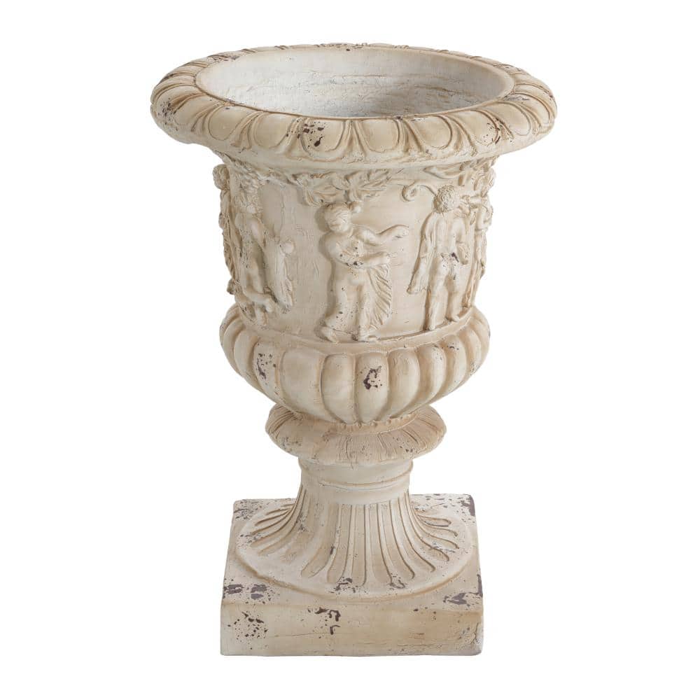 MGO Garden Urn Planter, Antique White, 27 Inch Height｜Single price history on PriceWatchPro