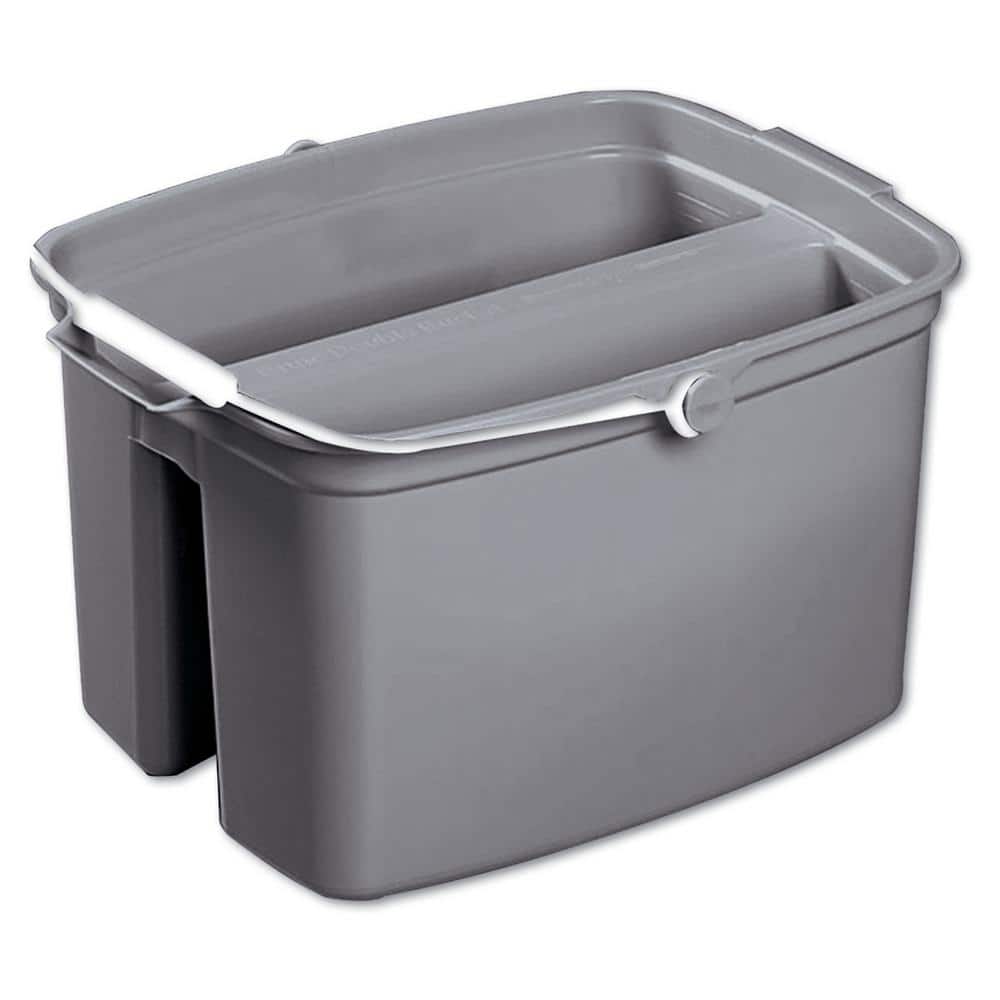 Rubbermaid Commercial Products 19 Qt. Red Plastic Double Bucket FG 2628-21  RED - The Home Depot