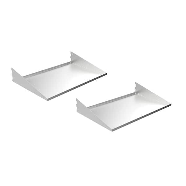 Deep Shelf 28.3 in. W x 5 in. H Shed Shelving (2-Pack)