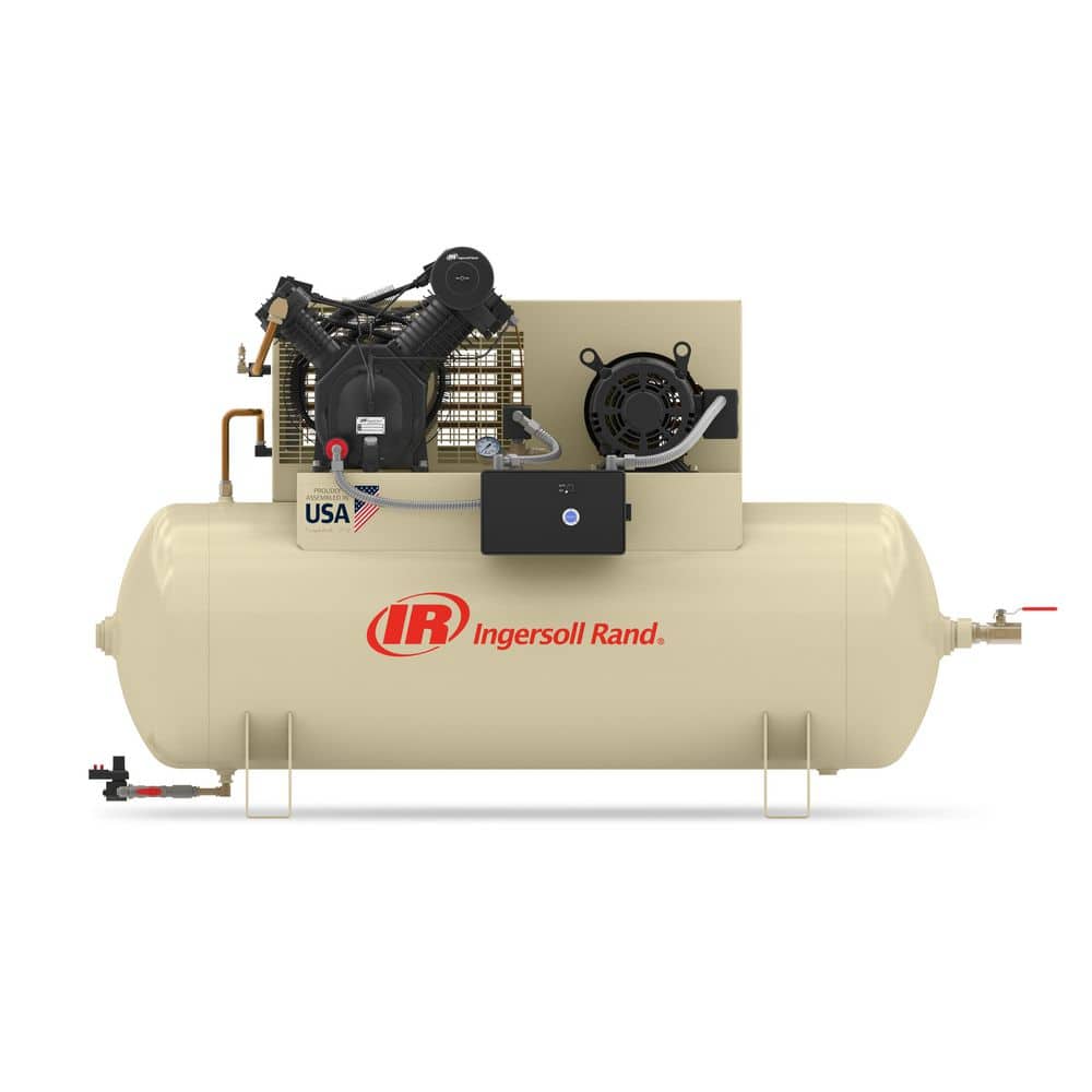 120 Gal. 175 PSI Type 30 Horizontal 15 HP 460-Volt 3-Phase 2 Stage Electric Air Compressor Premium Pkg price history on PriceWatchPro