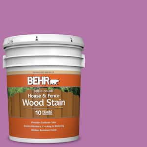 5 gal. #P110-5A Eccentric Magenta Solid Color House and Fence Exterior Wood Stain