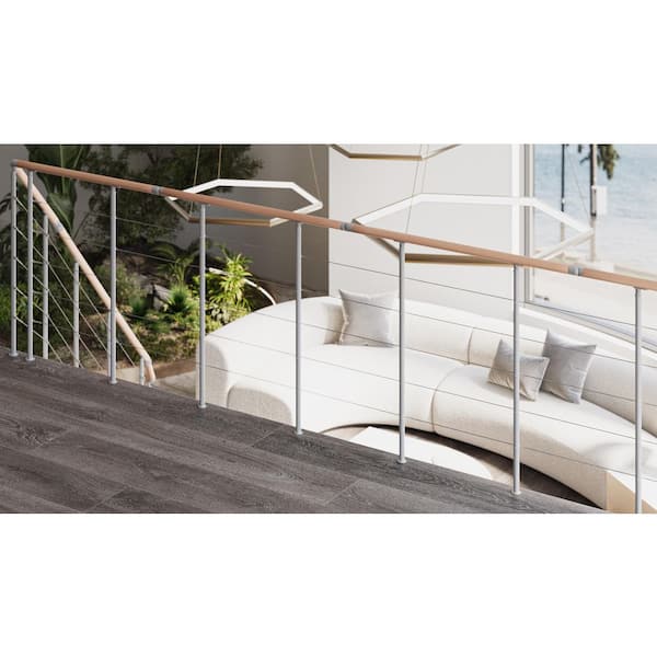 Dolle Rome Balcony Gray Metal Railings Continuous Pack