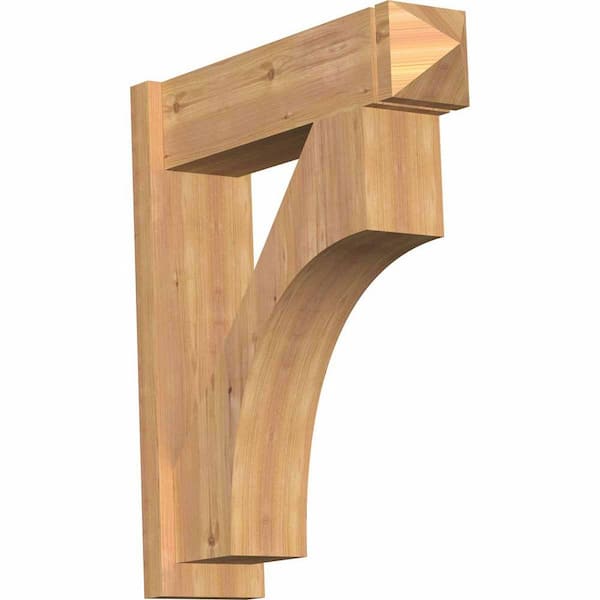 Ekena Millwork 8 in. x 32 in. x 28 in. Westlake Arts and Crafts Smooth Western Red Cedar Outlooker