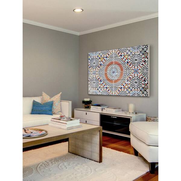 Unbranded 30 in. H x 45 in. W "Kortoba" by Parvez Taj Printed White Wood Wall Art