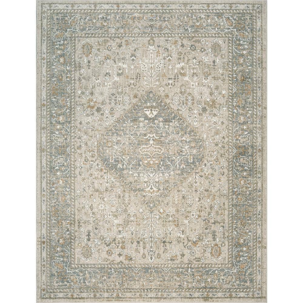 Royal Heritage Taupe 5 ft. x 7 ft. Area Rug