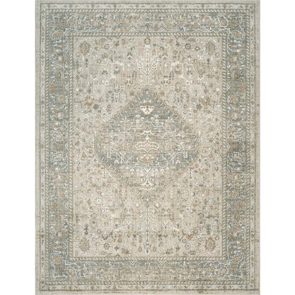 Royal Heritage Taupe 5 ft. x 7 ft. Area Rug