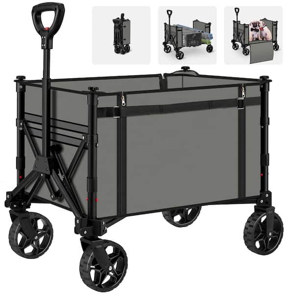 Collapsible Wagon Cart with Wheels for Outdoor Sport