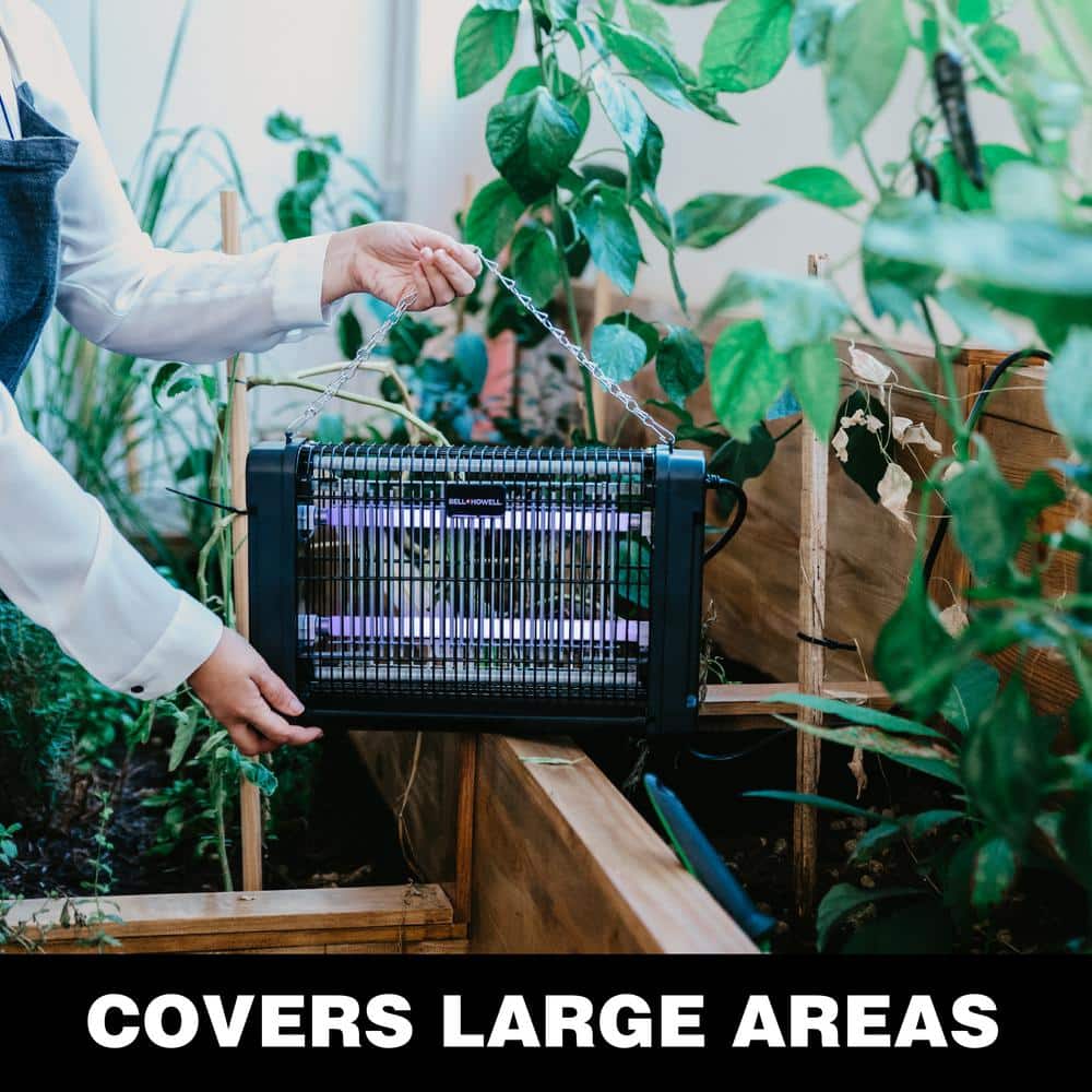 Bell + Howell Monster Zapper - Attracts and Kills Houseflies, Mosquitoes, Gnats - Indoor Bug Zapper