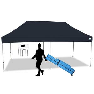 Festival 10 ft. x 20 ft. Instant Pop Up Tent with Black Cover