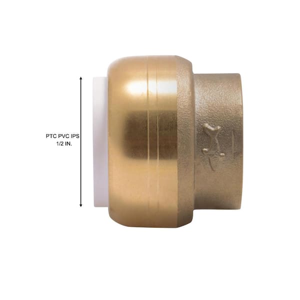 SharkBite 1/4-in Push-to-Connect dia Cap Push Fitting SharkBite 1/4-in Push-to-Connect dia Cap Push Fitting