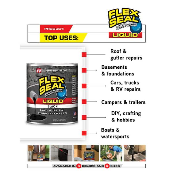 Flex Seal MAX Black 17 oz. Aerosol Liquid Rubber Sealant Coating (4-Pack)