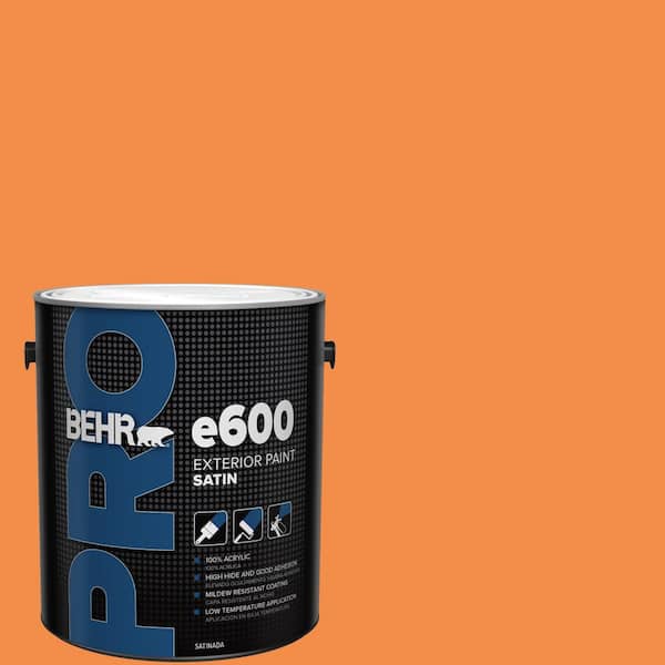 BEHR PRO 1 gal. #250B-6 Poppy Glow Satin Exterior Paint