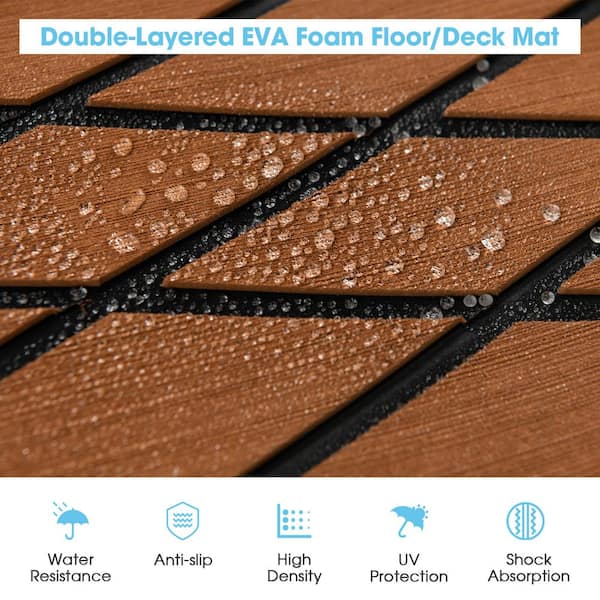 Anti-Slip Self-Adhesive Flooring Rug Boat Flooring Decking Mat - On Sale -  Bed Bath & Beyond - 36783325