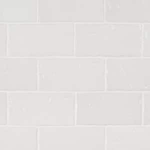 Tripoli Polished White 3.93 in. x 7.87 in. Polished Terracotta Look Ceramic Wall Tile (10.76 sq. ft./Case)