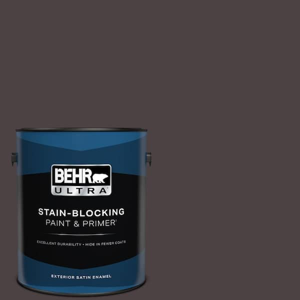 BEHR ULTRA 1 gal. Home Decorators Collection #HDC-AC-26 Sarsaparilla Satin Enamel Exterior Paint & Primer