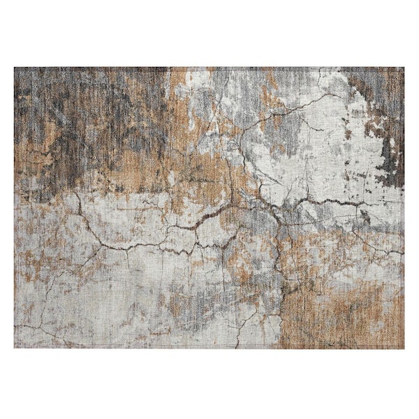Chantille Machine Washable Indoor/Outdoor Abstract ACN2431 Copper 2 ft. x 3 ft. Accent Rug