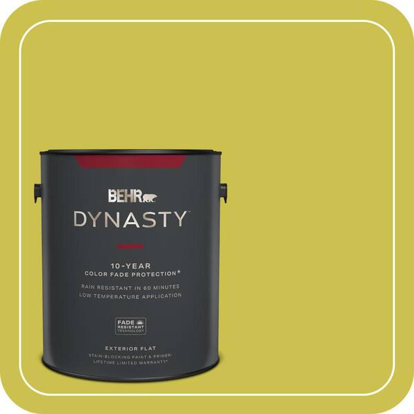 BEHR DYNASTY 1 Gal. #P340-5A Cilantro Lime Flat Exterior Stain-Blocking Paint and Primer