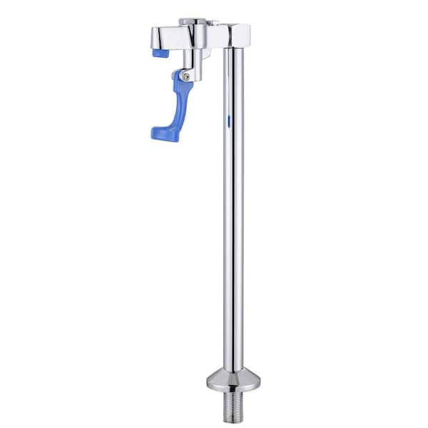 13.6in. Commercial Deck Mount Pot Filler Faucet, Glass Filler Faucet w/ G1/2in. Male Shank w/ Adapter in Polished Chrome